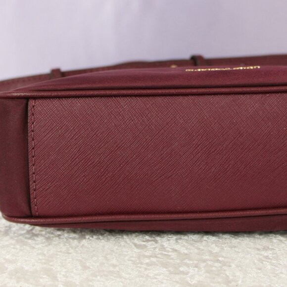 Michael Kors Jet Set Nylon Crossbody Bag – Merlot (NWOT) - Picture 6 of 10